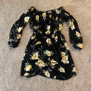 Off the shoulder floral dress